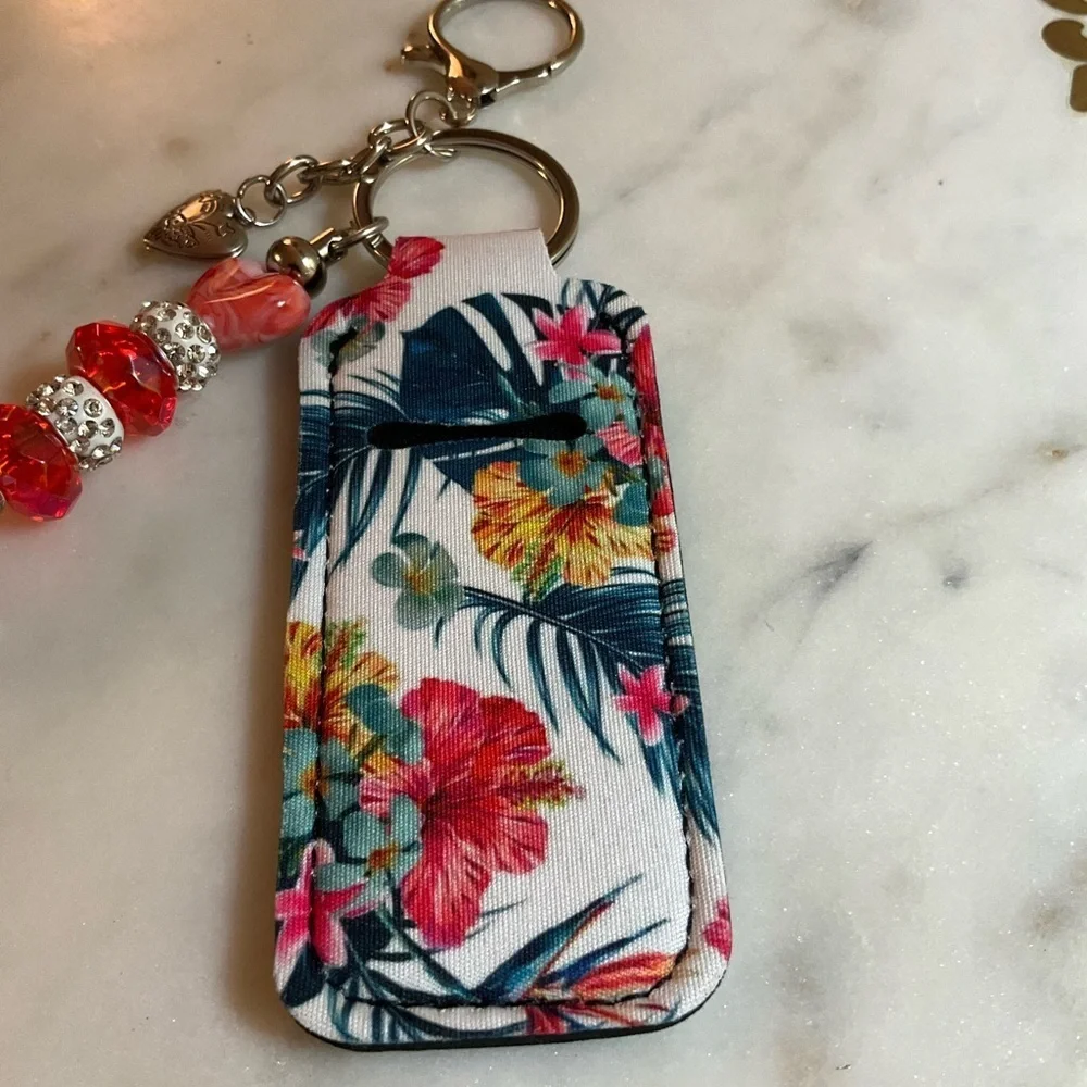 Detachable Keychain and Lipstick Pouch